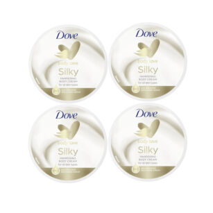 Dove Body Love Silky hydratační tělový krém - 4 x 300ml