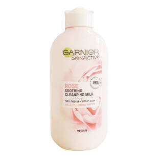 Garnier SkinActive Růže zklidňující čistící mléko pro suchou a citlivou pleť 200 ml