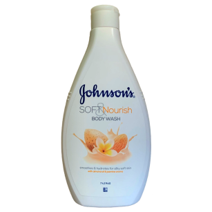 Johnson's Soft Nourish Tělové mýtí s mandarinkovým olejem a jasmínovým aroma 400 ml