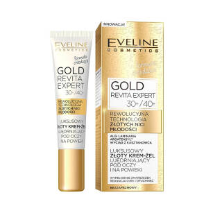Eveline Gold Revita Expert 30+/40+ luxusní zlatý krém-gel zpevňující pod očima a oční víčka 15ml