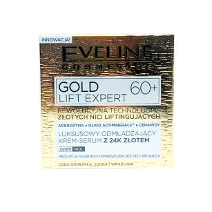 Eveline Gold Lift Expert 60+ Luxusní omlazující krém-sérum 50ml