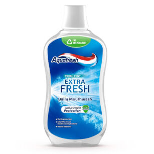 Aquafresh Fresh Mint - Extra svěží denní ústní voda 500 ml