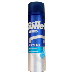 Gillette Series Hydratační gel na holení s kakaovým máslem 200 ml
