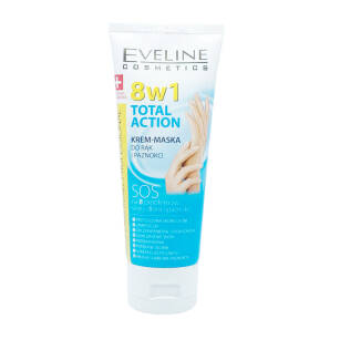 Eveline 8v1 Total Action krémová maska ​​na ruce a nehty